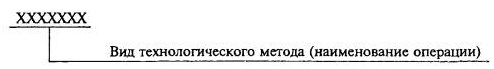 Для комплектов документации на изделие, комплектов документов на процессы (операции) и отдельных видов документов устанавливают следующую структуру и длину кодового обозначения