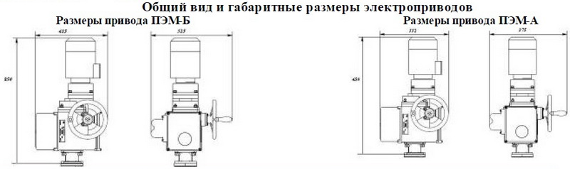 Электроприводы многооборотные ПЭМ-А, ПЭМ-Б, ПЭМ-В