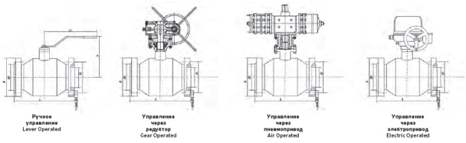 Краны Шаровые с цельно-сварным корпусом