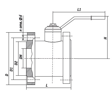 Краны Шаровые Компактные DN 10—200 PN 1,6—2,5 MPa 11(с,лс,нж) 9пК