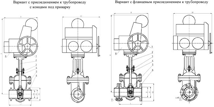 ЗАДВИЖКА КЛИНОВАЯ С ВЫДВИЖНЫМ ШПИНДЕЛЕМ