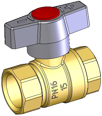 Кран регулирующий проходной шаровой DN15, 20; Pp 1,0 МПа; Вилн 493712, 003, 004