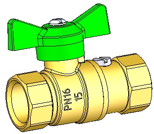 Кран шаровой латунный для манометра DN 15; PN 1,6 МПа ВИЛН.491812.015