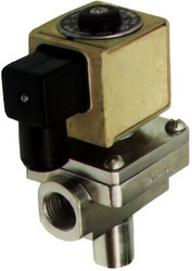 Клапан электромагнитный DN 10, 15; Pp 2,5 МПа ВИЛН.492172.016, 017 (КЭМ-10, КЭМ-15)