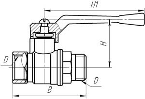 Шаровые краны 11Б27П А11 (для газа)