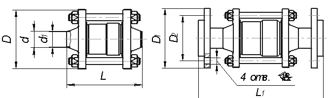 Клапан обратный DN 32, PN, кгс/см2 10, № чертежа ЦКБ П41126