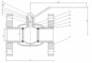 Кран шаровой фланцевый (полнопроходной) DN 10 - 300, PN 1,6 - 4,0 МПа