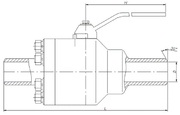 Краны шаровые под приварку DN 10 - 300 мм, PN 10,0 - 16,0 МПа