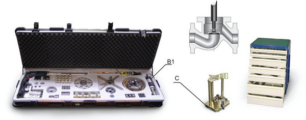 ПКТБА-ПУР-5 Переносное устройство для ремонта запорных клапанов (вентилей) без удаления их из трубопровода.