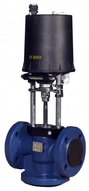 Клапан смесительный трехходовой КССР (27ч909п) с приводом Regada
