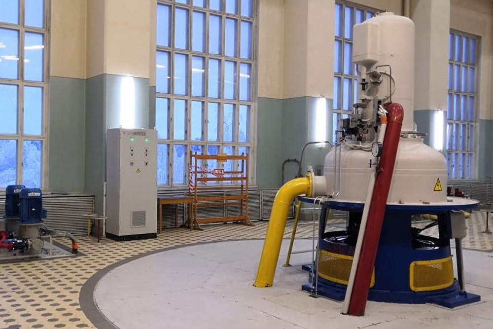 На Янискоски ГЭС проведены работы по модернизации гидроагрегата №1