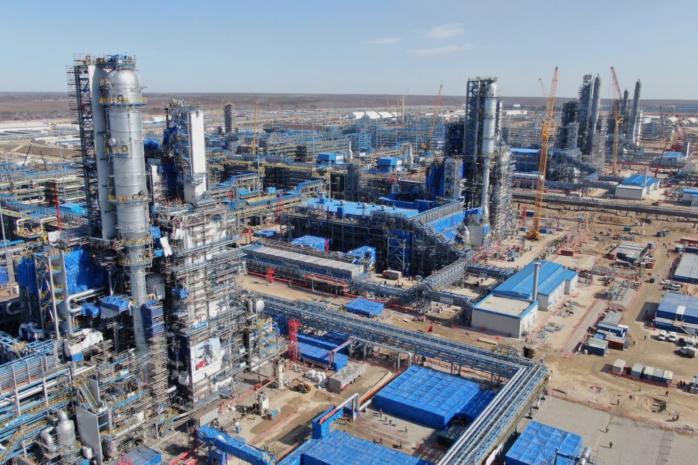 Строительство Амурского газоперерабатывающего завода выполнено на 84,63%