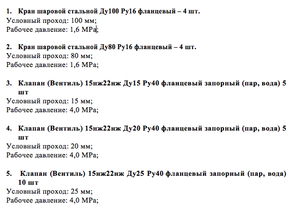 Требуется поставщик запорной арматуры для нужд МУП «Энергия» г. Новосибирска