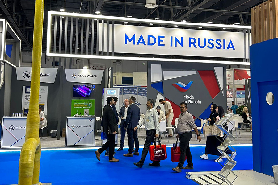Фото недели: журнал «Вестник арматуростроителя» представлен участникам выставки WETEX в Дубае
