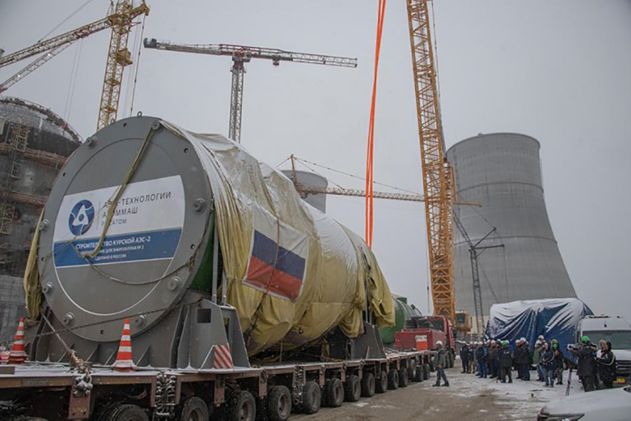 На Курскую АЭС-2 доставлен корпус реактора энергоблока № 2