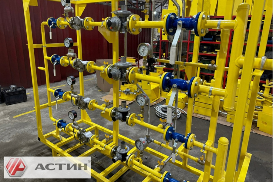 Специалисты компании «Астин групп» изготовили газорегуляторную установку ГРУ-FEXS-HP100-4У4