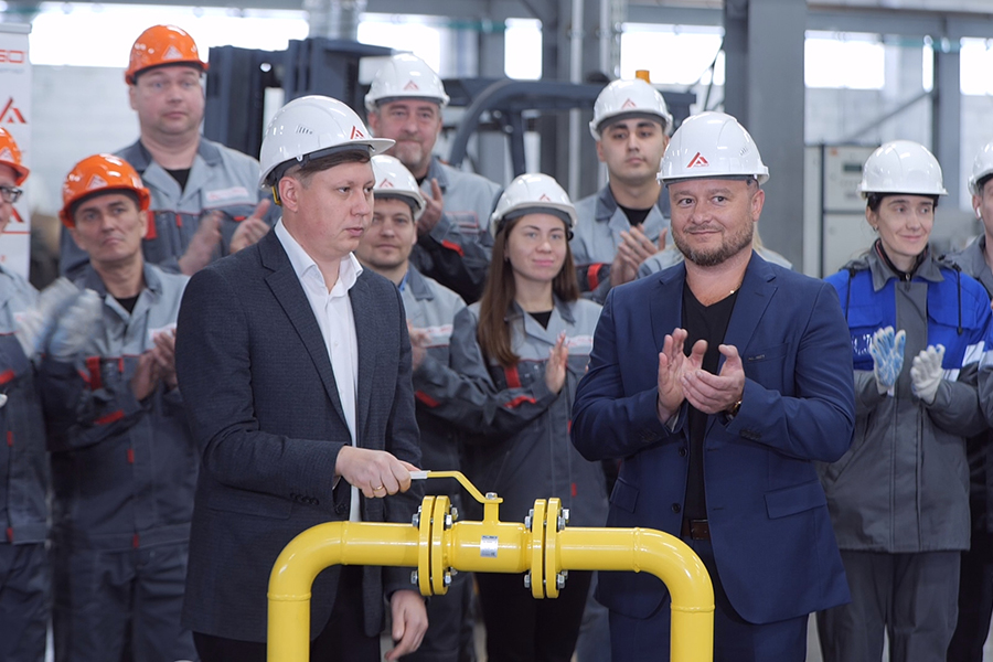 В новом цехе завода «АЛСО» запустили в работу газовую котельную
