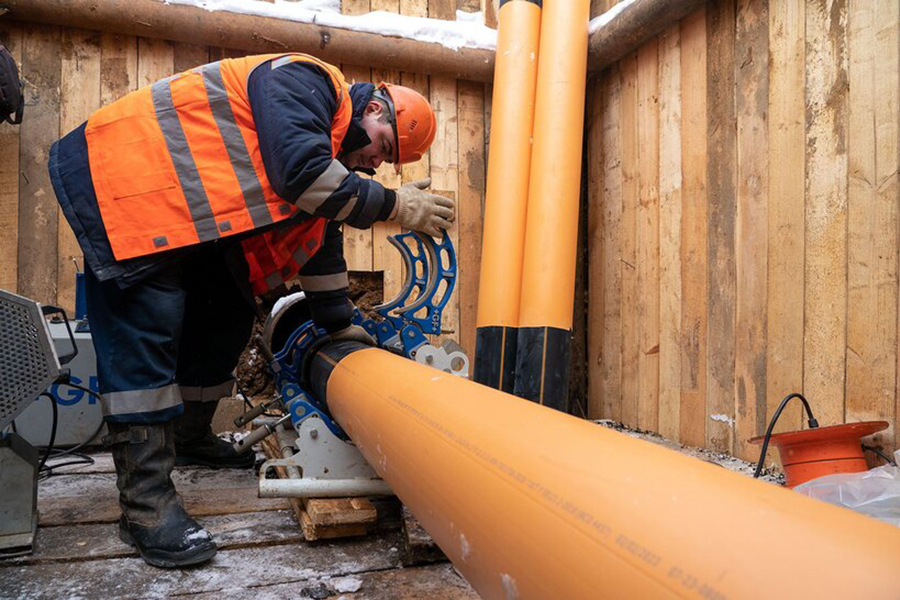 АО «Мосгаз» обновило около 1,6 км устаревших газопроводов низкого давления в центре Москвы