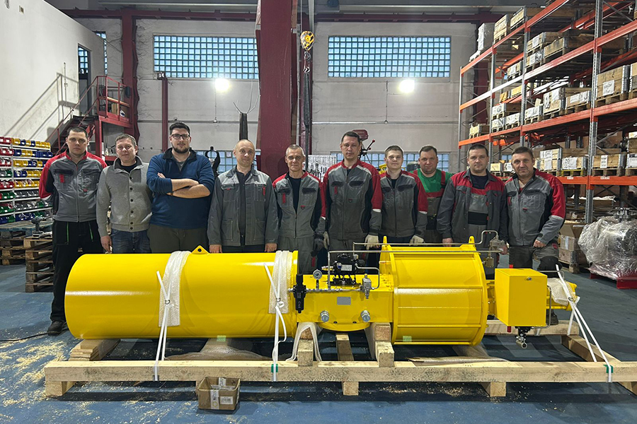Компания «ТРУТОРК РУС» изготовила и поставила для объекта «Газпромнефти» пневматические приводы кулисного типа ПП