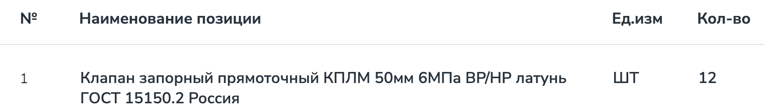 Федеральное государственное унитарное предприятие «Росморпорт» закупает судовую запорную арматуру