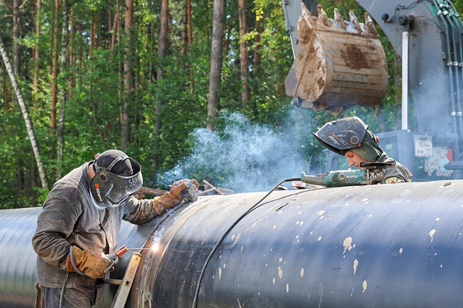 АО «Мосгаз» осуществляет строительство газопровода высокого давления в Троицком административном округе