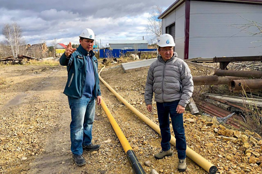 Компания «Сахатранснефтегаз» продолжает строительство внутрипоселковых газовых сетей в Олекминском районе