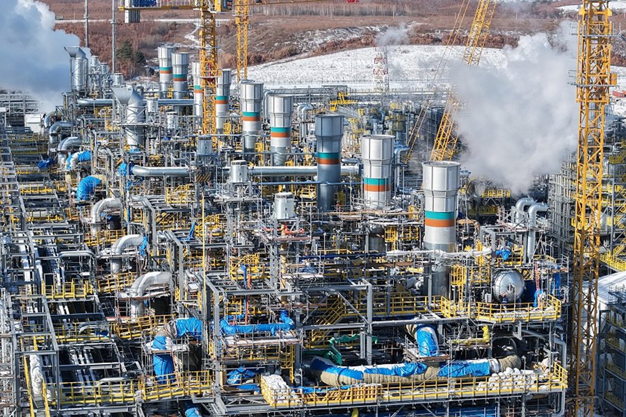 Строительная готовность Амурского газохимического комплекса достигла 89 %