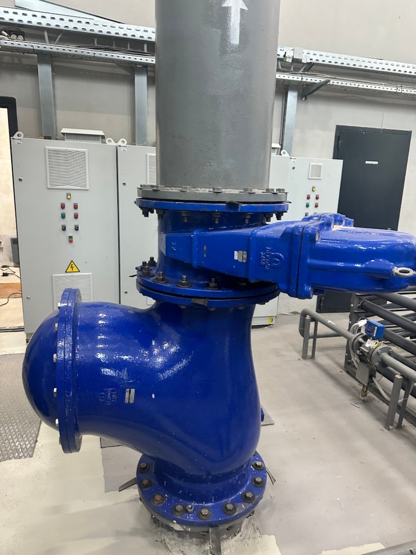 Фото недели: трубопроводная арматура DENDOR применена в ходе строительства очистных сооружений Московской судостроительной верфи