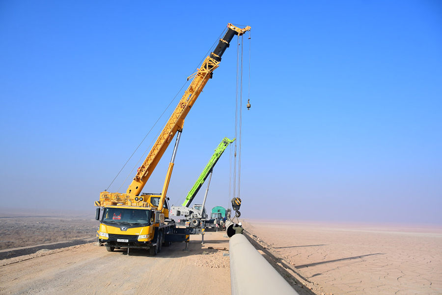 В рамках проекта по расширению хвостохранилища АО «Навоийский горно-металлургический комбинат» смонтировали более 60 задвижек