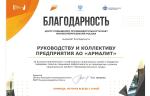 АО «Армалит» показало высокие результаты по повышению эффективности работы и внедрения инструментов бережливых технологий