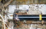Специалисты АО «Мосгаз» проложили две нитки газопровода под Москвой-рекой в ходе реконструкции Щукинского дюкера