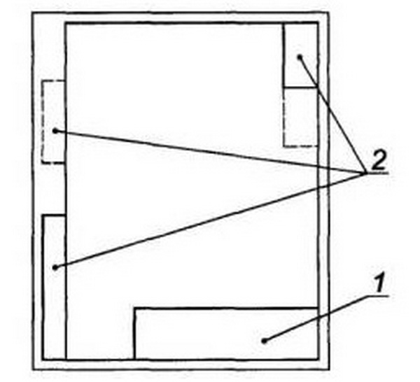 Приложение Б (справочное) Пример разбивки поля чертежа на зоны