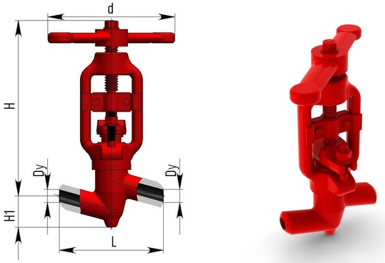 Вентили регулирующие игольчатые 10с-6-2