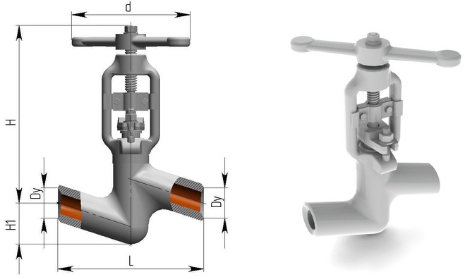 Вентили регулирующие игольчатые 10с-3-3