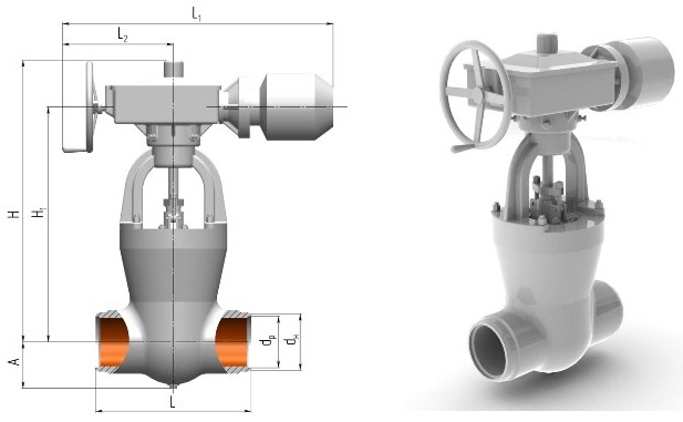 Задвижка 1012-150-Э