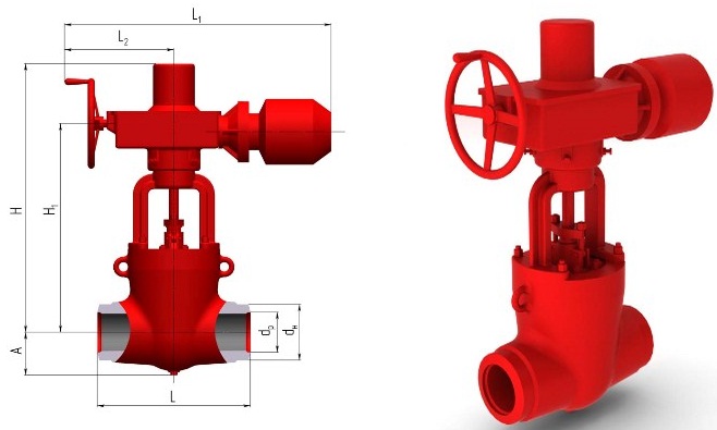Задвижка 883-175-Э-01
