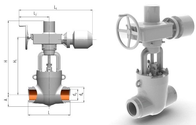 Задвижка 881-250-Э