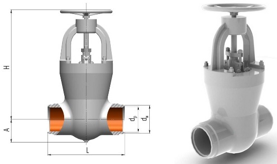 Задвижка 1120-100-M