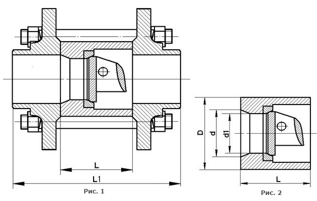 Затвор обратный по КПЛВ.494446.001 ТУ