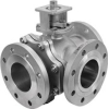 Кран шаровой трехходовой серии BV3 фланец