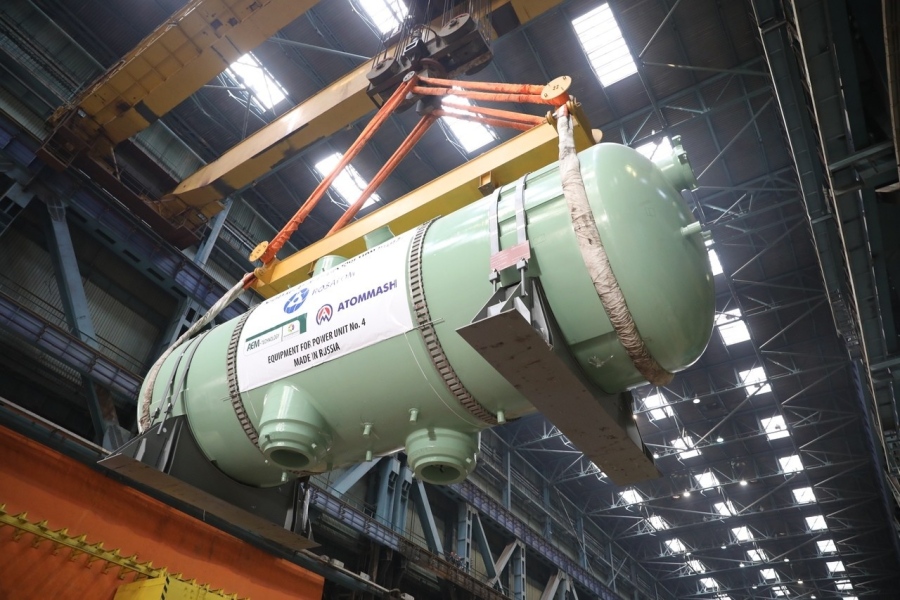 Завод «Атоммаш» готовит к поставке на АЭС «Куданкулам» комплект парогенераторов