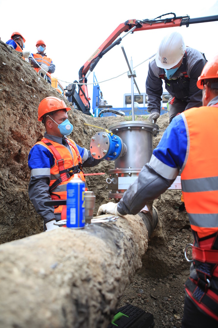 «Газпром газораспределение Волгоград» и «Волгоградгоргаз» установили безколодезный шаровой кран на газопровод