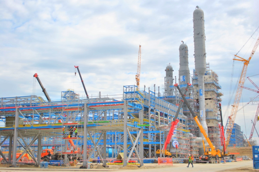 «Газпром» сообщил о ходе реализации проекта по сооружению Амурского ГПЗ