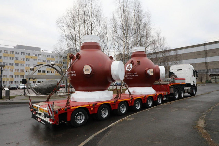 «Петрозаводскмаш»  отгрузил комплект корпусов ГЦНА для энергоблока № 1 атомной электростанции «Аккую»