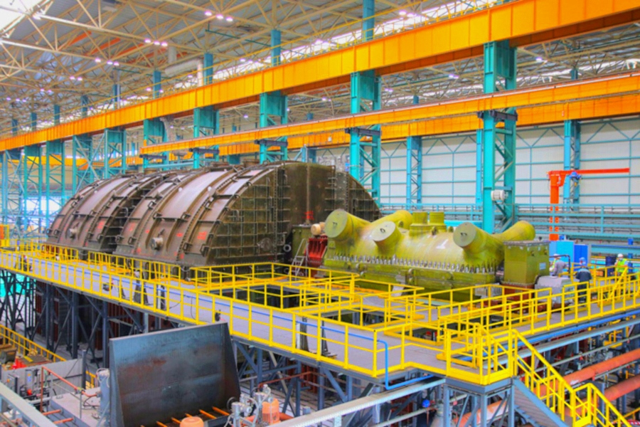 ЛМЗ провел испытания отечественной тихоходной турбины мощностью 1255 МВт