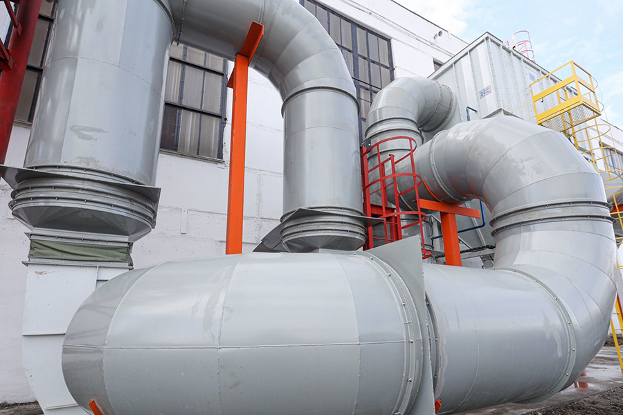 На участке плазменной резки ЧТПЗ проведена модернизация оборудования газоочистки