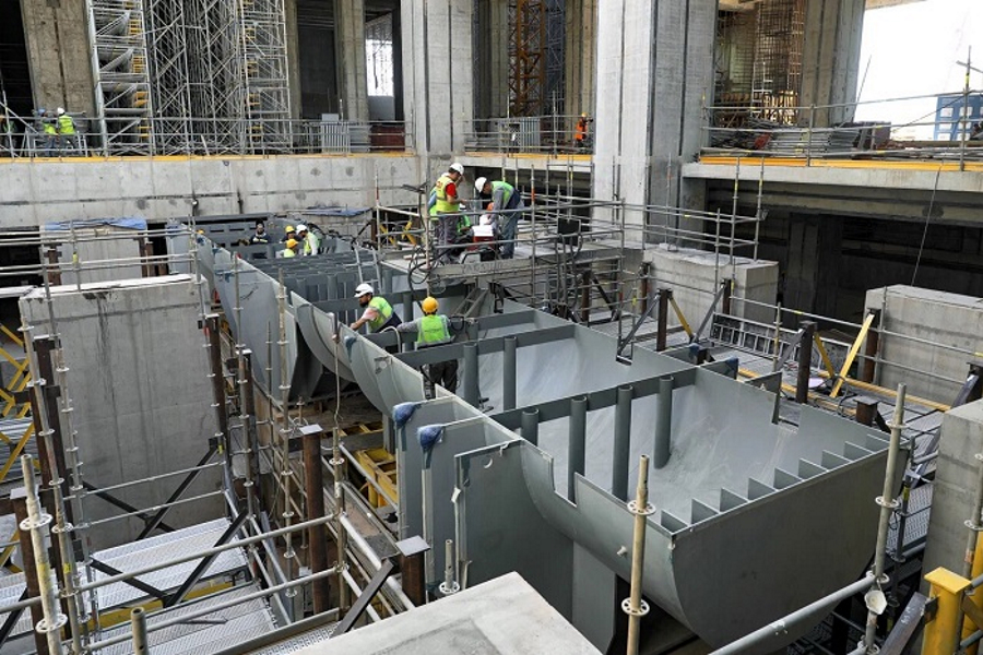 На плошадке первого энергоблока АЭС «Аккую» приступили к установке оборудования турбины