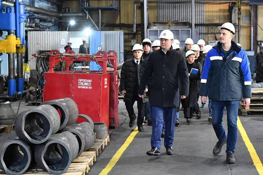 Губернатор Омской области Виталий Хоценко посетил «Омский завод запорной арматуры»