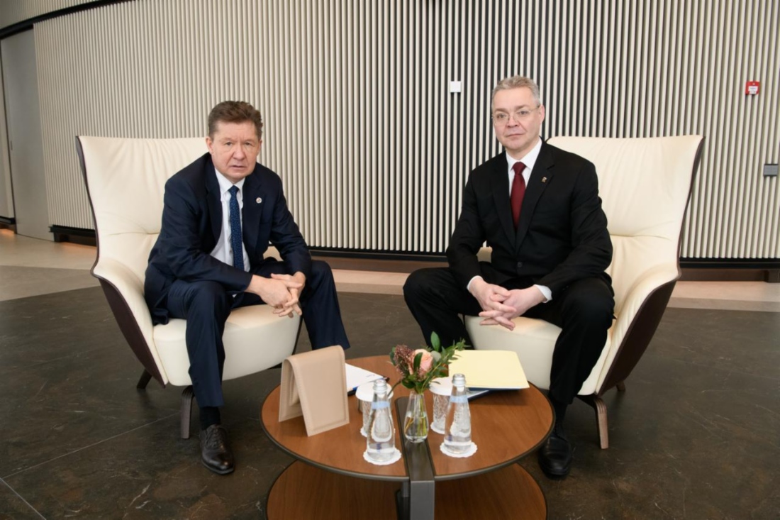 Губернатор Ставропольского края провел рабочую встречу с председателем правления ПАО &laquo;Газпром&raquo;