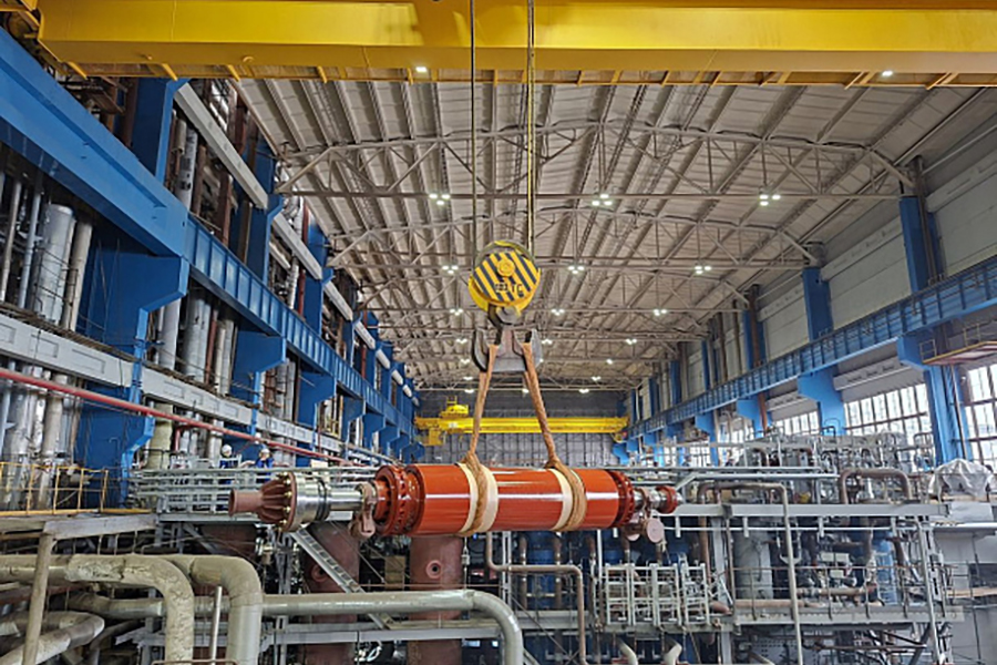 На ТЭЦ-части Киришской ГРЭС продолжается замена турбогенератора № 4